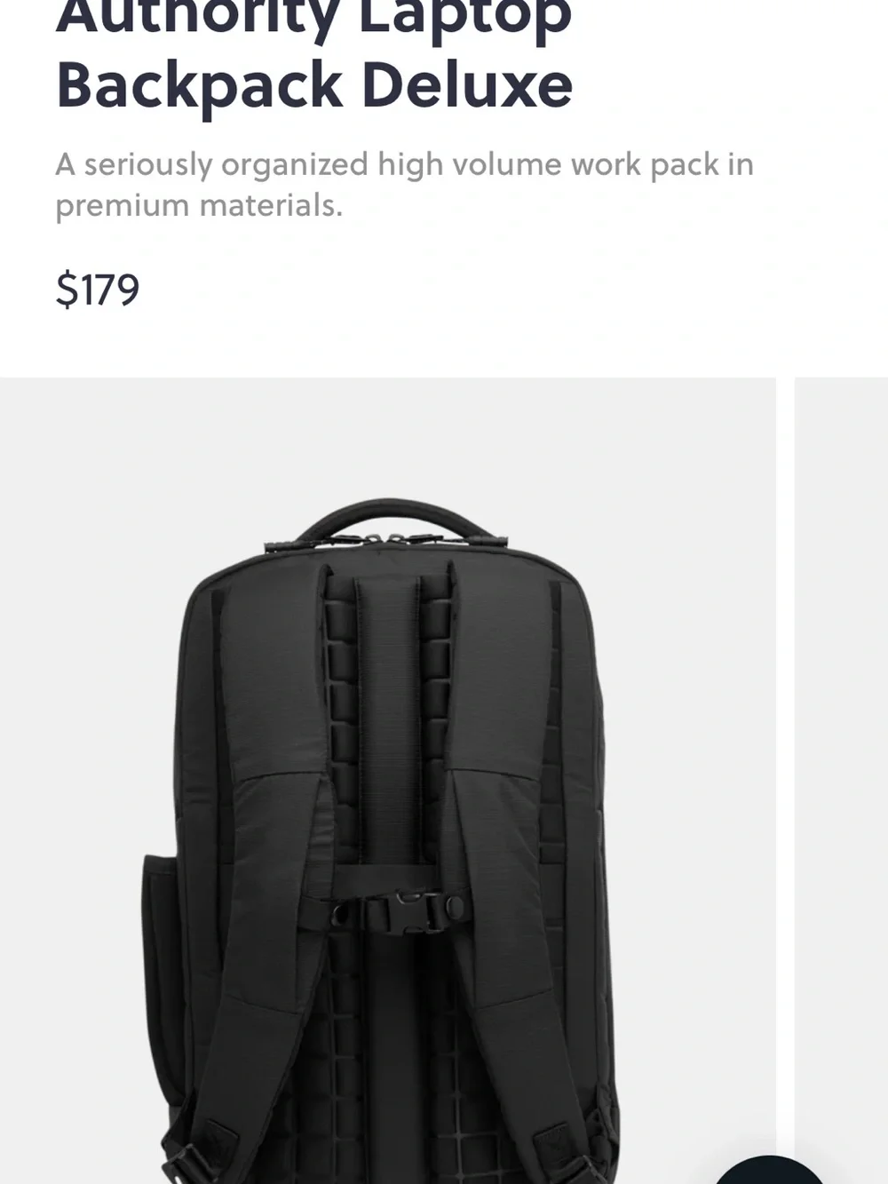 Timbuk2 Authority Laptop Backpack Deluxe - new in packaging